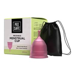 pee safe reusable menstrual cup with medical grade silicone for women small 2 display 1624358611 1c8daf04